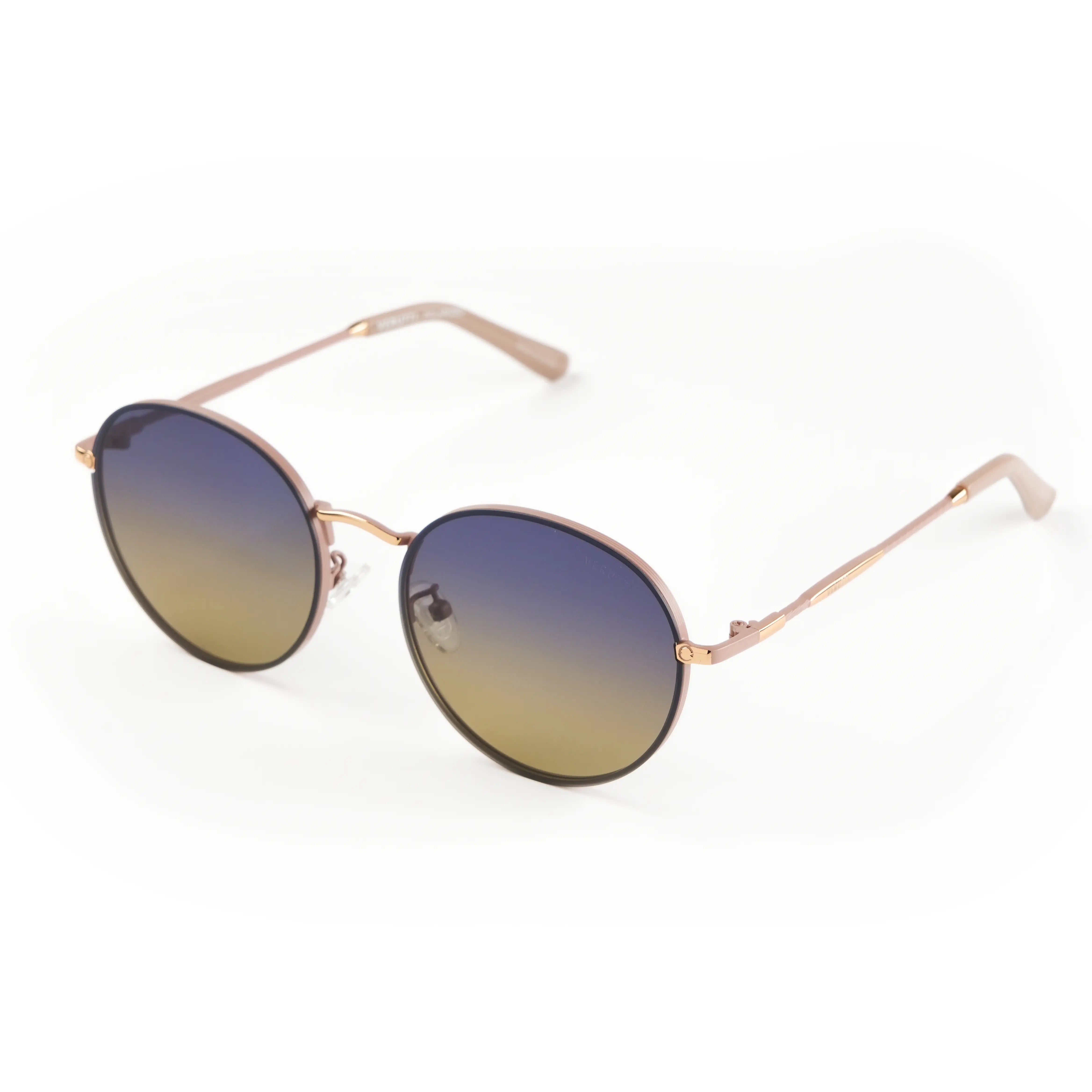 Women’s Luxury Sunglasses Verutti EH21017-C4 – Round Navy Gardient to Brown