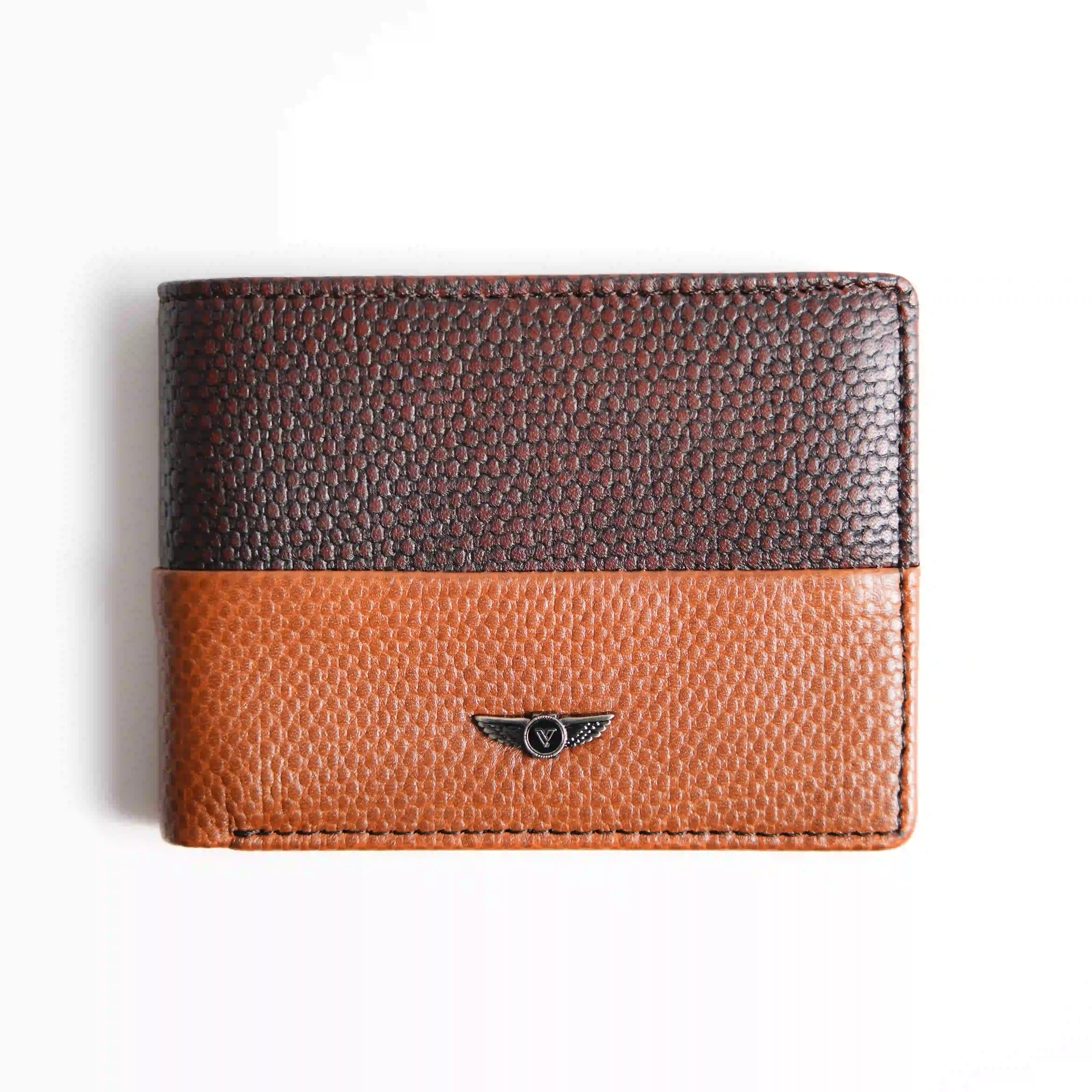 Men’s Genuine Leather Wallet – Brown Cowhide – Verutti VRW-5007-2