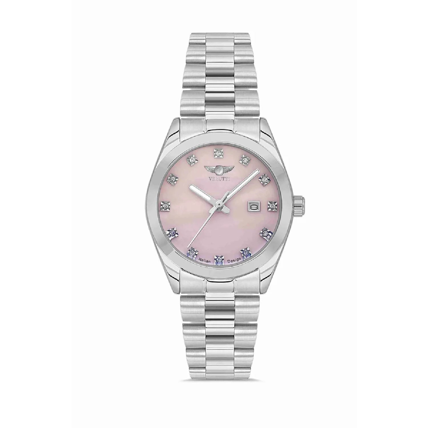 ساعة نسائية فاخرة Verutti VR-1006-2 – إصدار روز داون