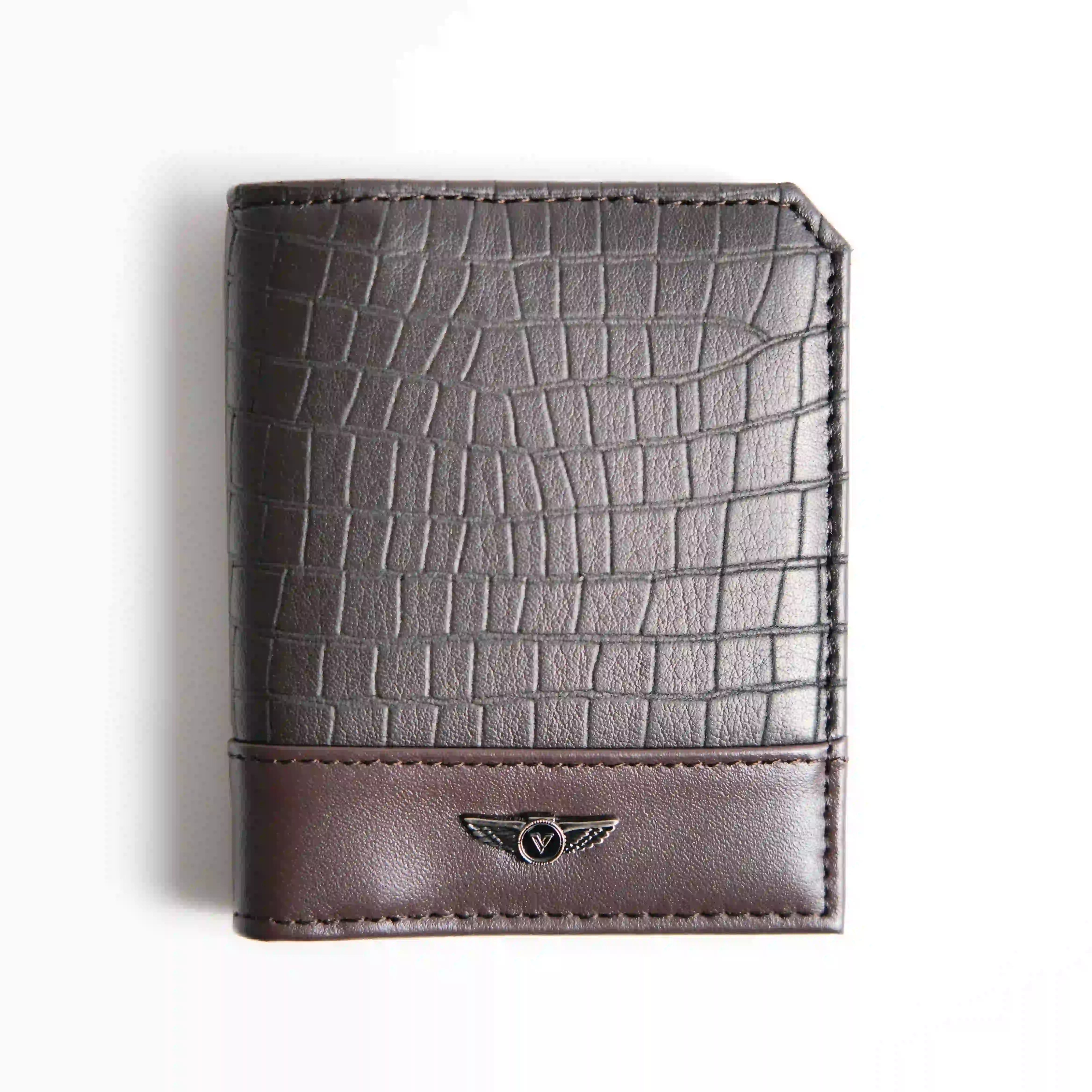 Verutti Men’s Leather Wallet in Brown Cowhide, Model VRW-5009-2