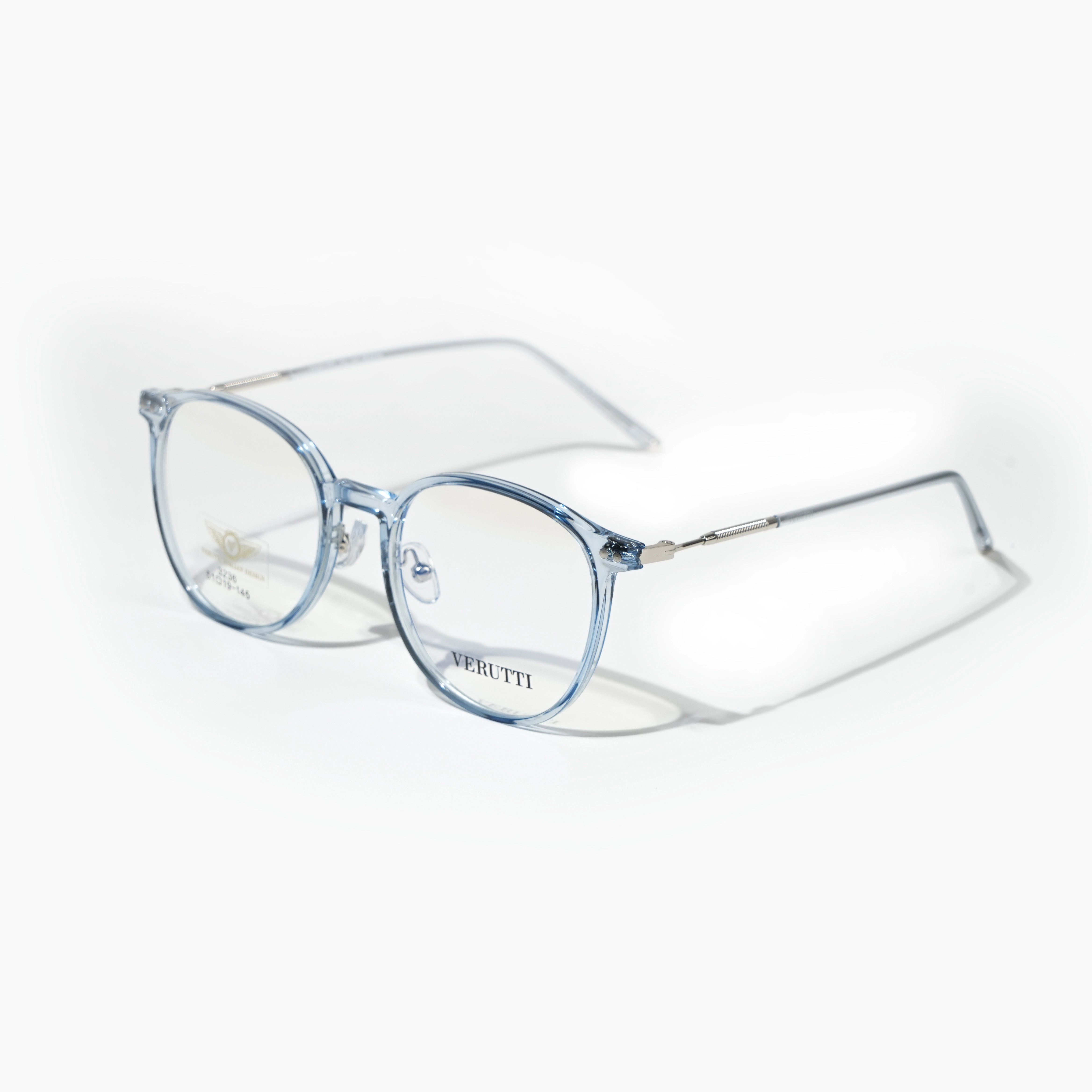 Blue optical frame by Italian Brand Verutti, Model 3236