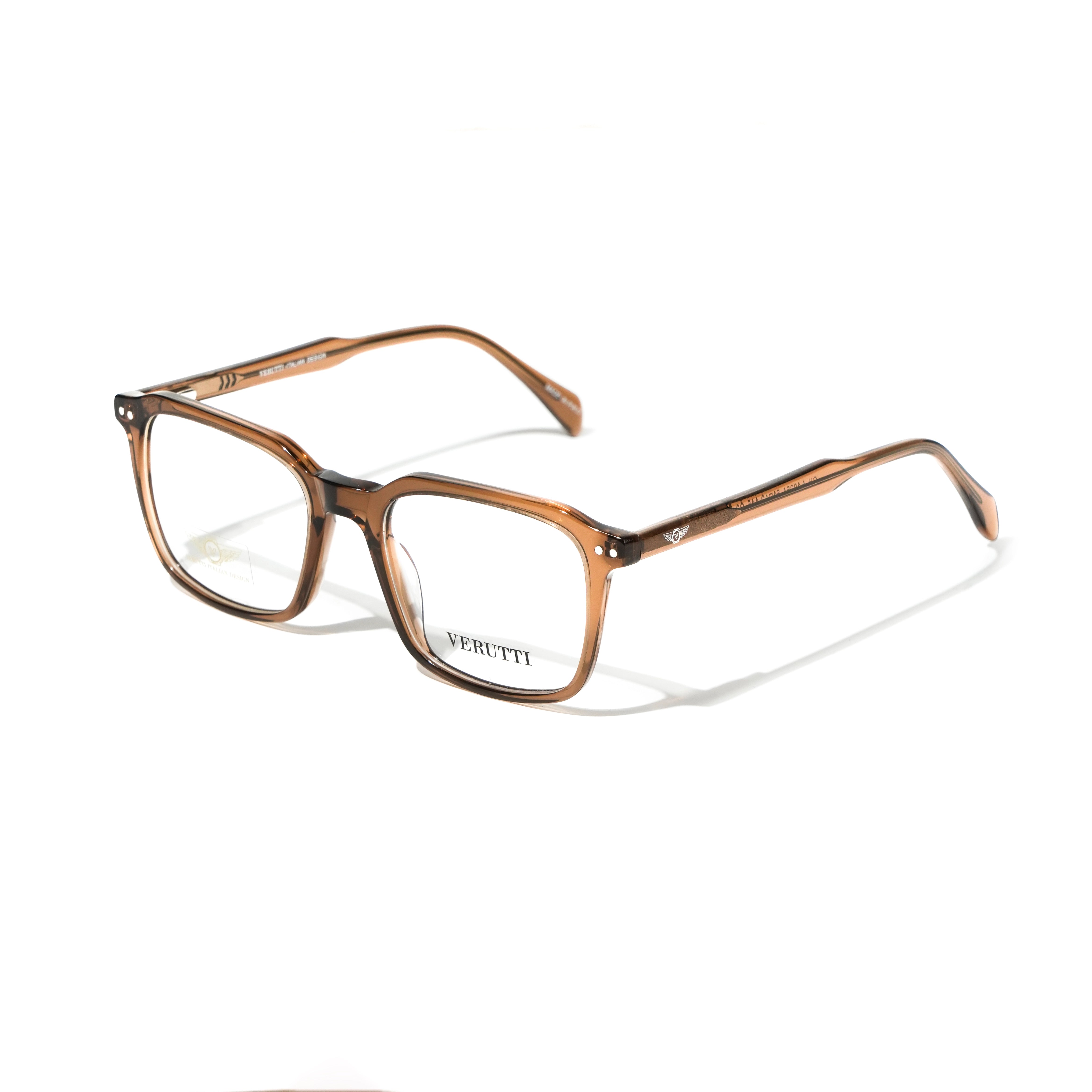 Brown optical frame by Italian Brand Verutti, Model CHA10254