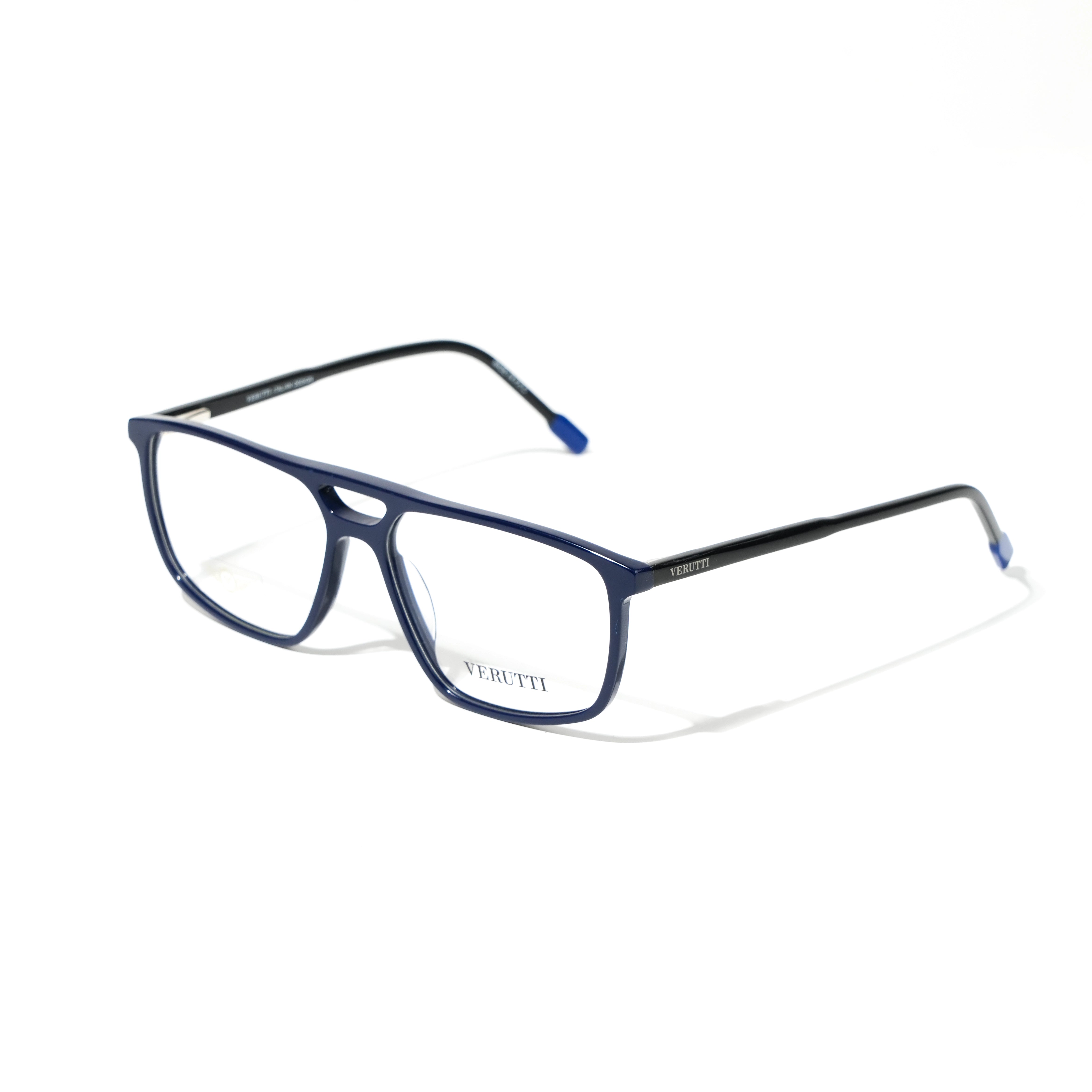 Blue optical frame by Italian Brand Verutti, Model CHA10335