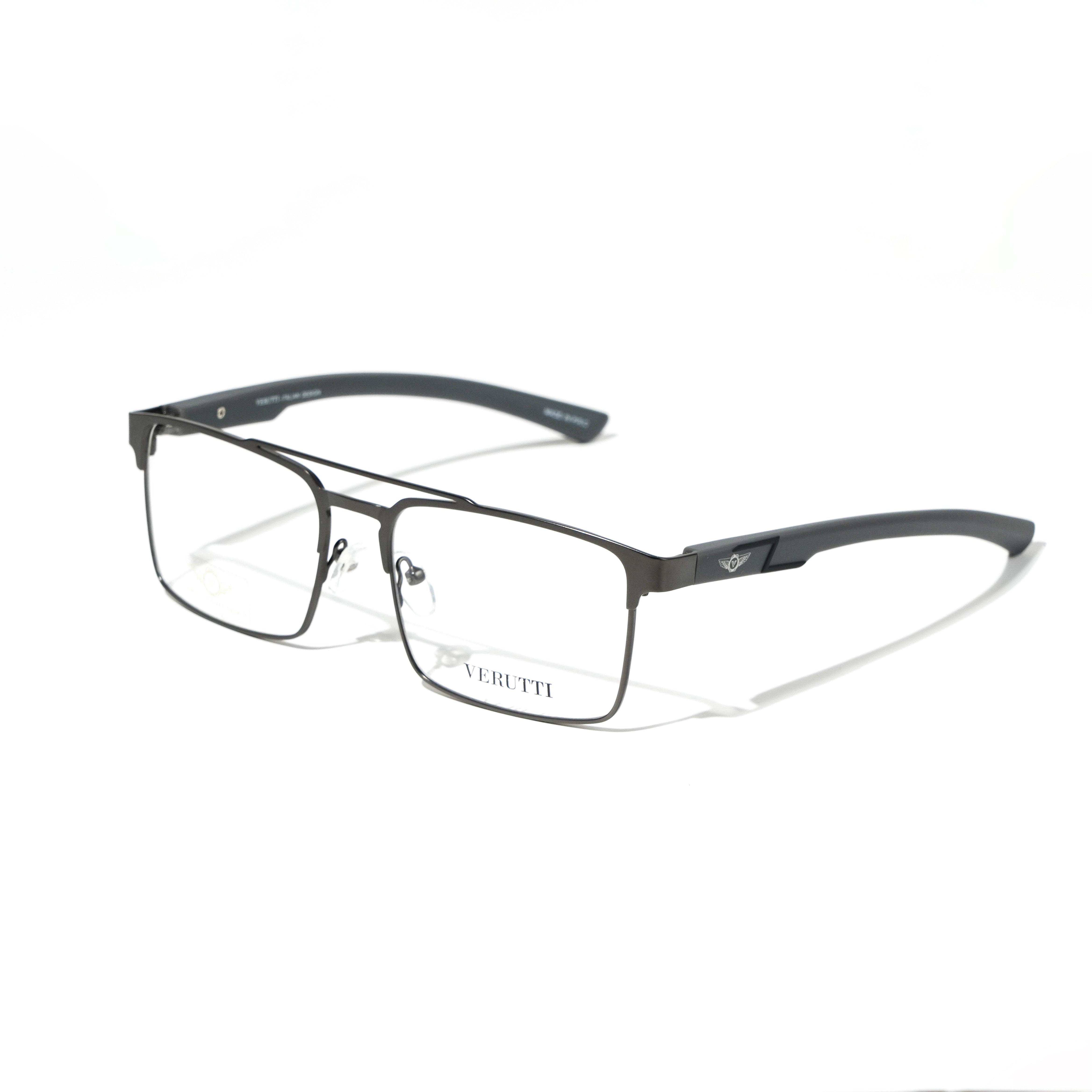 Gray optical frame by Italian Brand Verutti, Model GZ0220A