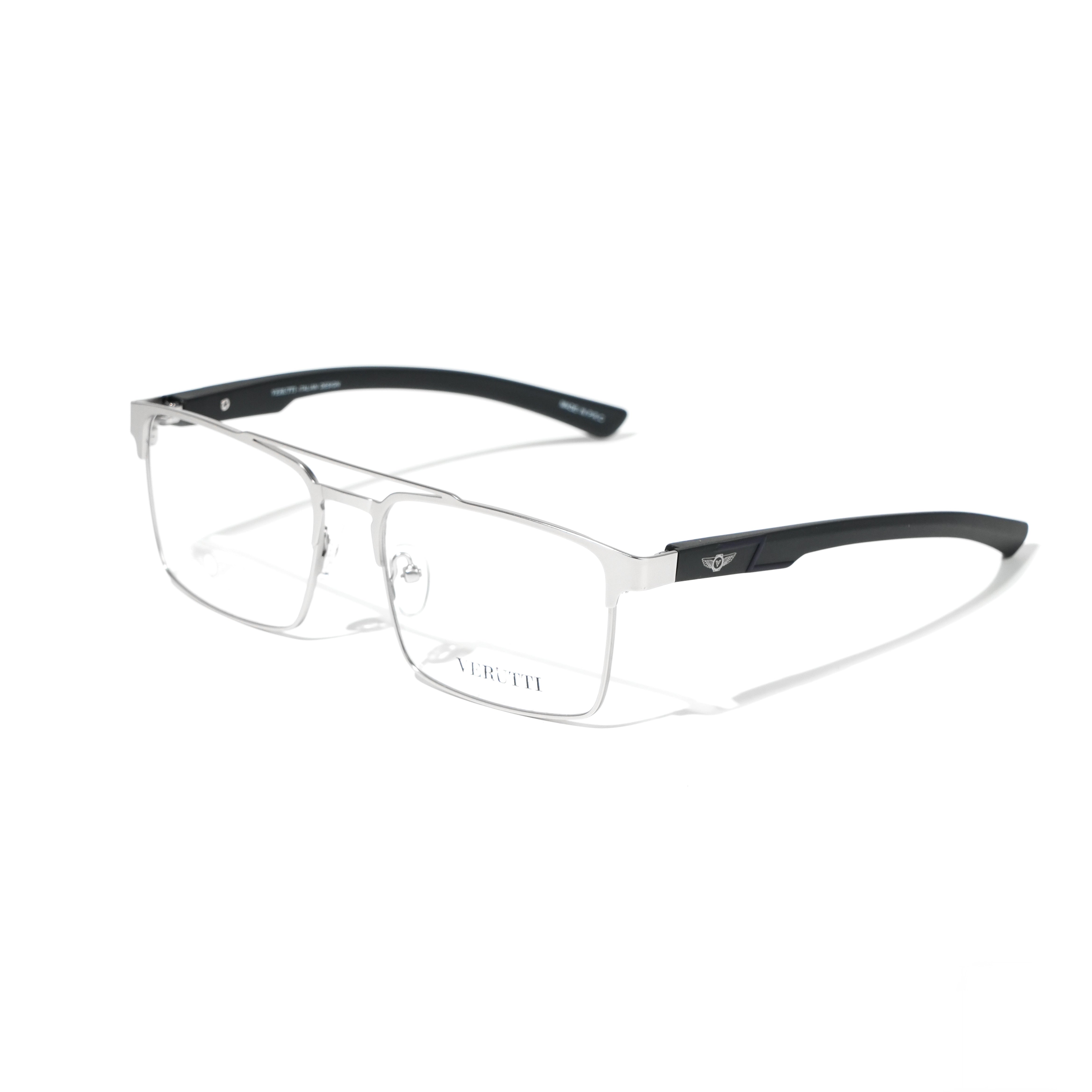 Silver optical frame by Italian Brand Verutti, Model GZ0220A