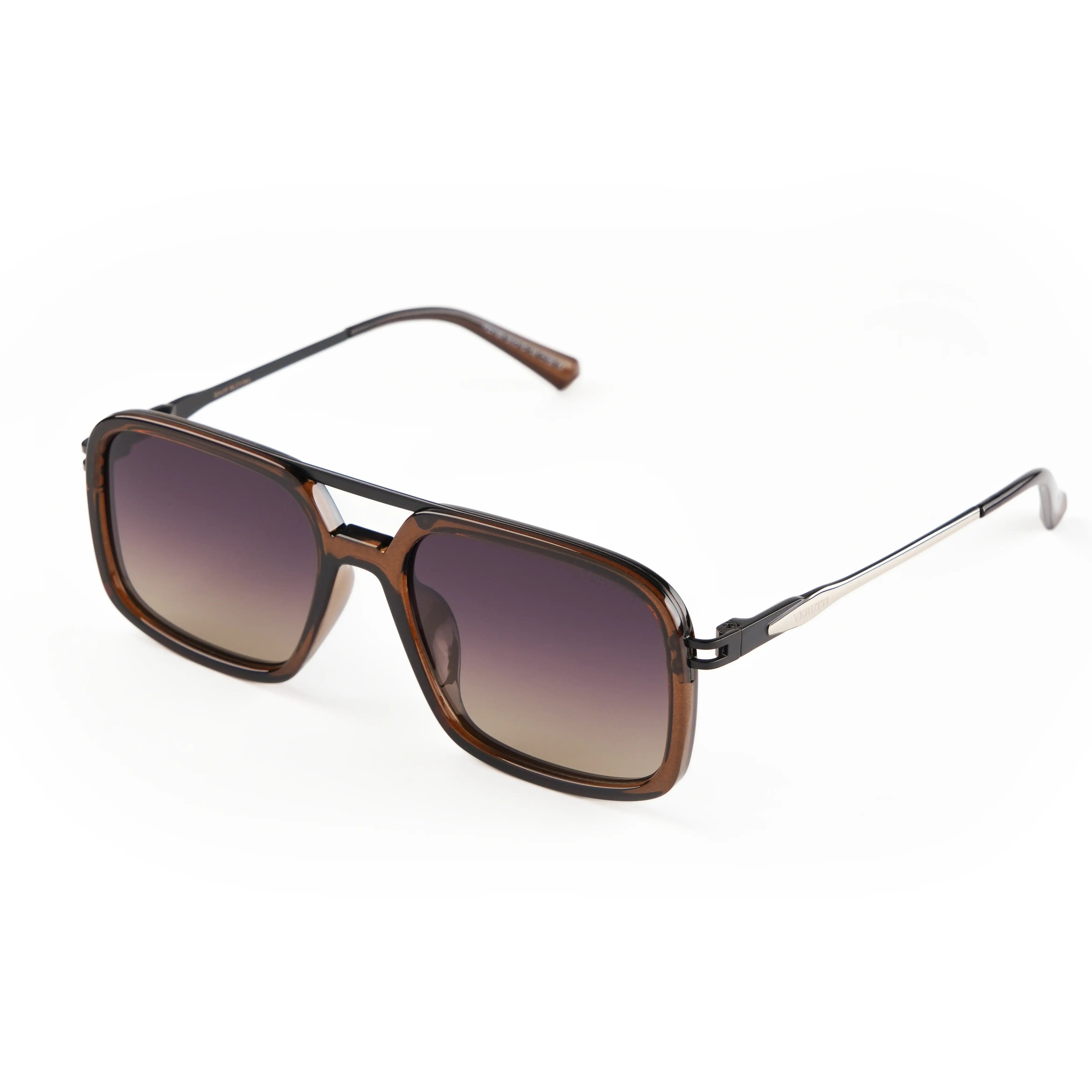 Men’s Luxury Sunglasses Verutti PS2169-C106 – Brown Square Gradient