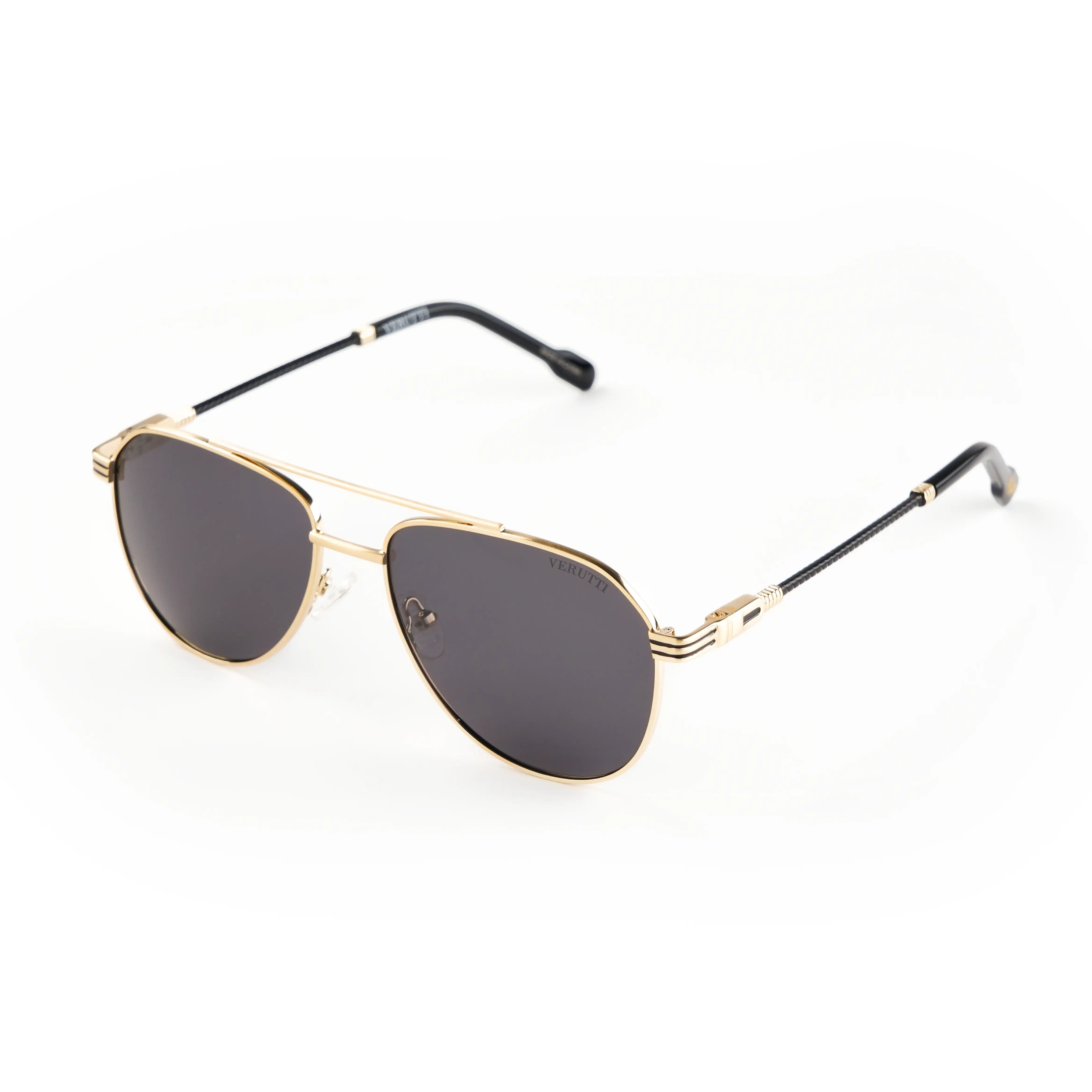Men’s Luxury Sunglasses Verutti S6633-C2 – Gold Aviator