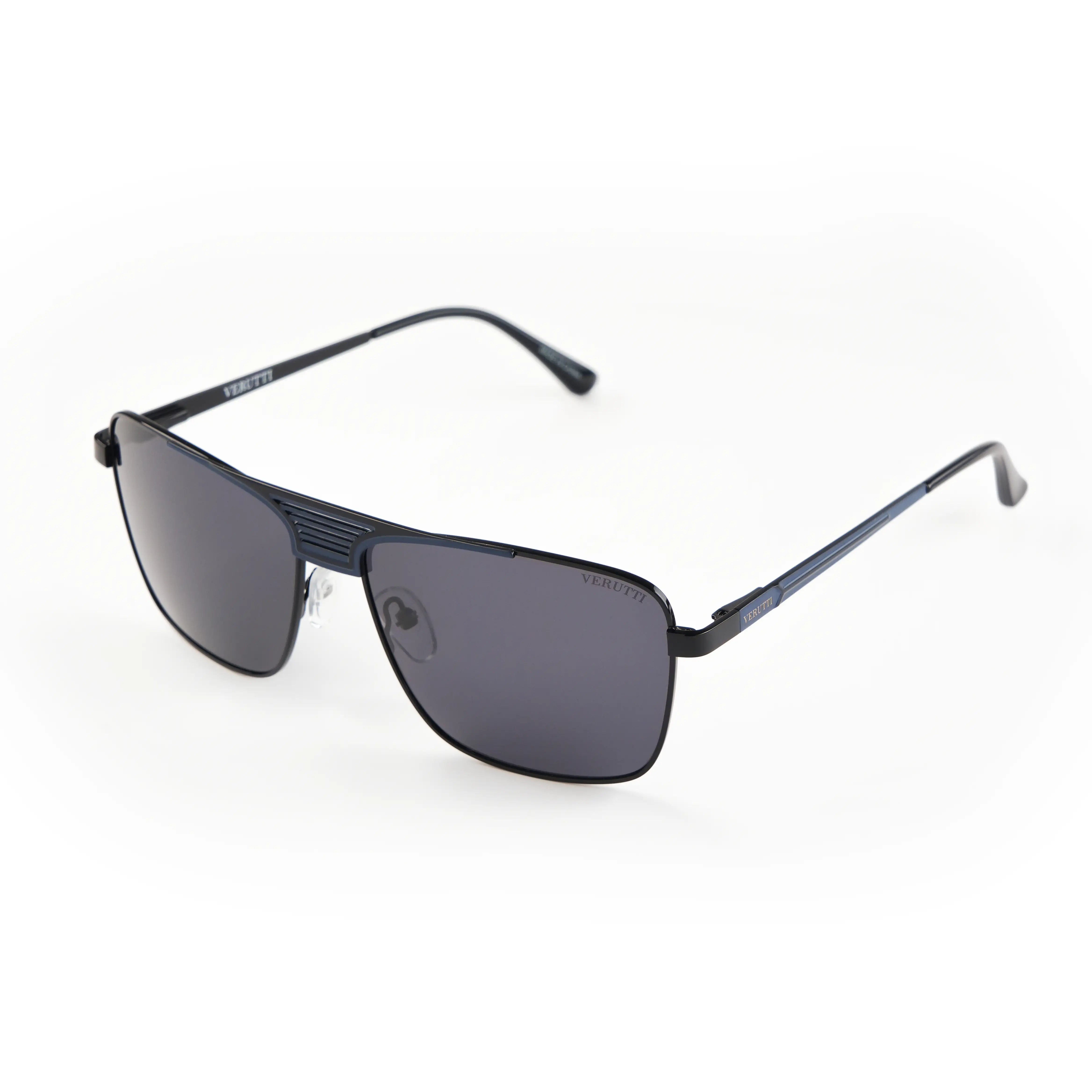 Men’s Luxury Sunglasses Verutti 6292-C1 – Bold Black Square Design