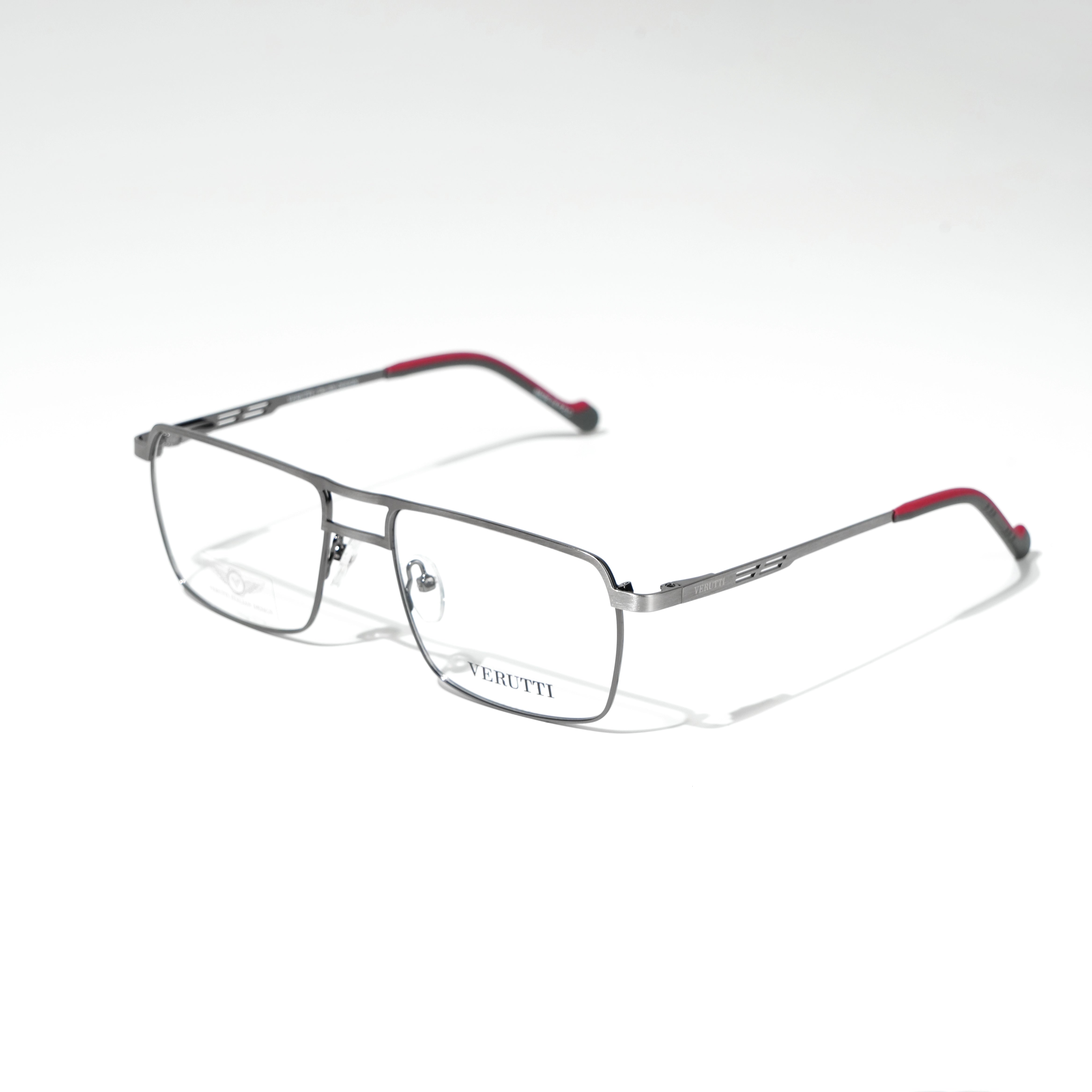 silver optical frame by Italian Brand Verutti, Model 0266
