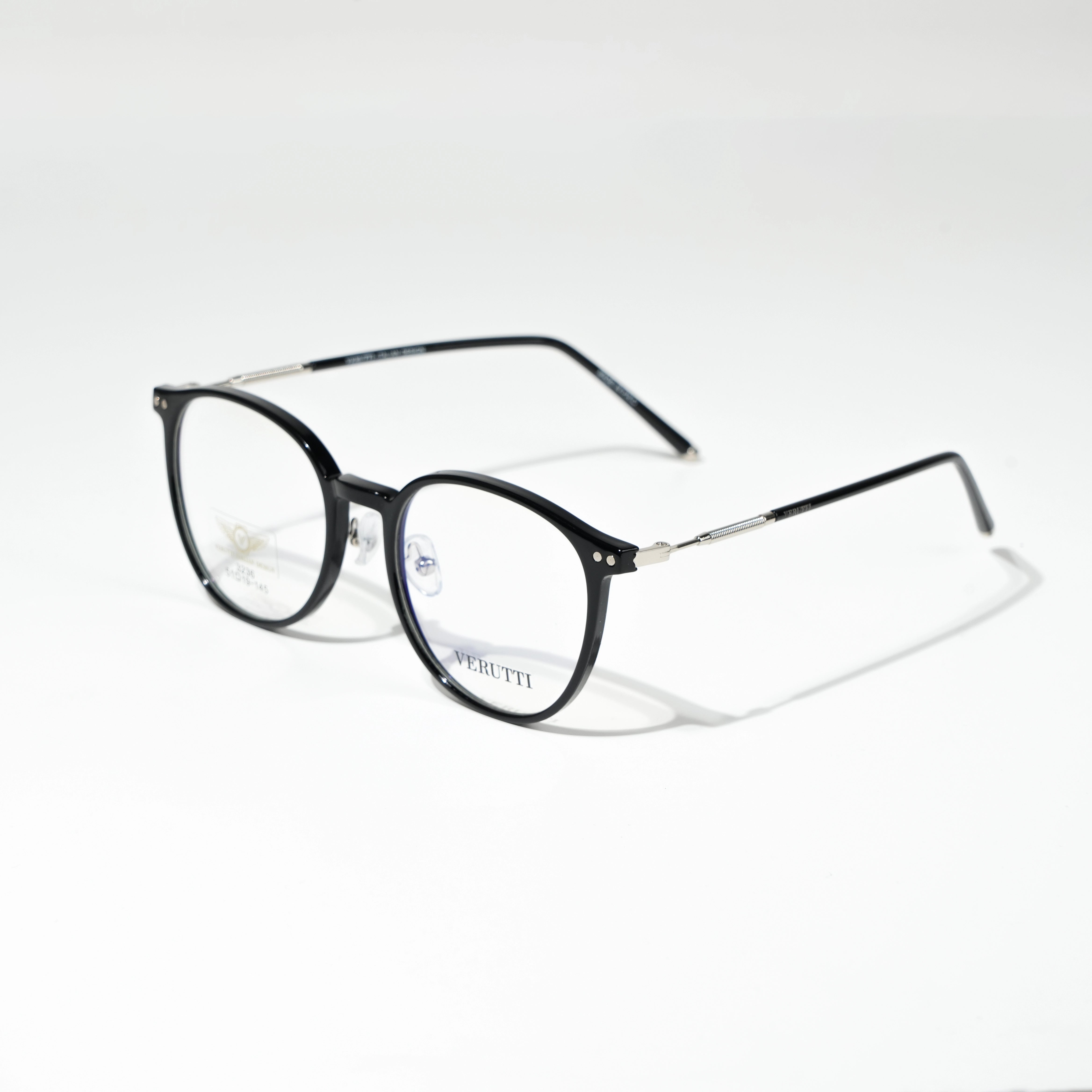 Black optical frame by Italian Brand Verutti, Model 3236
