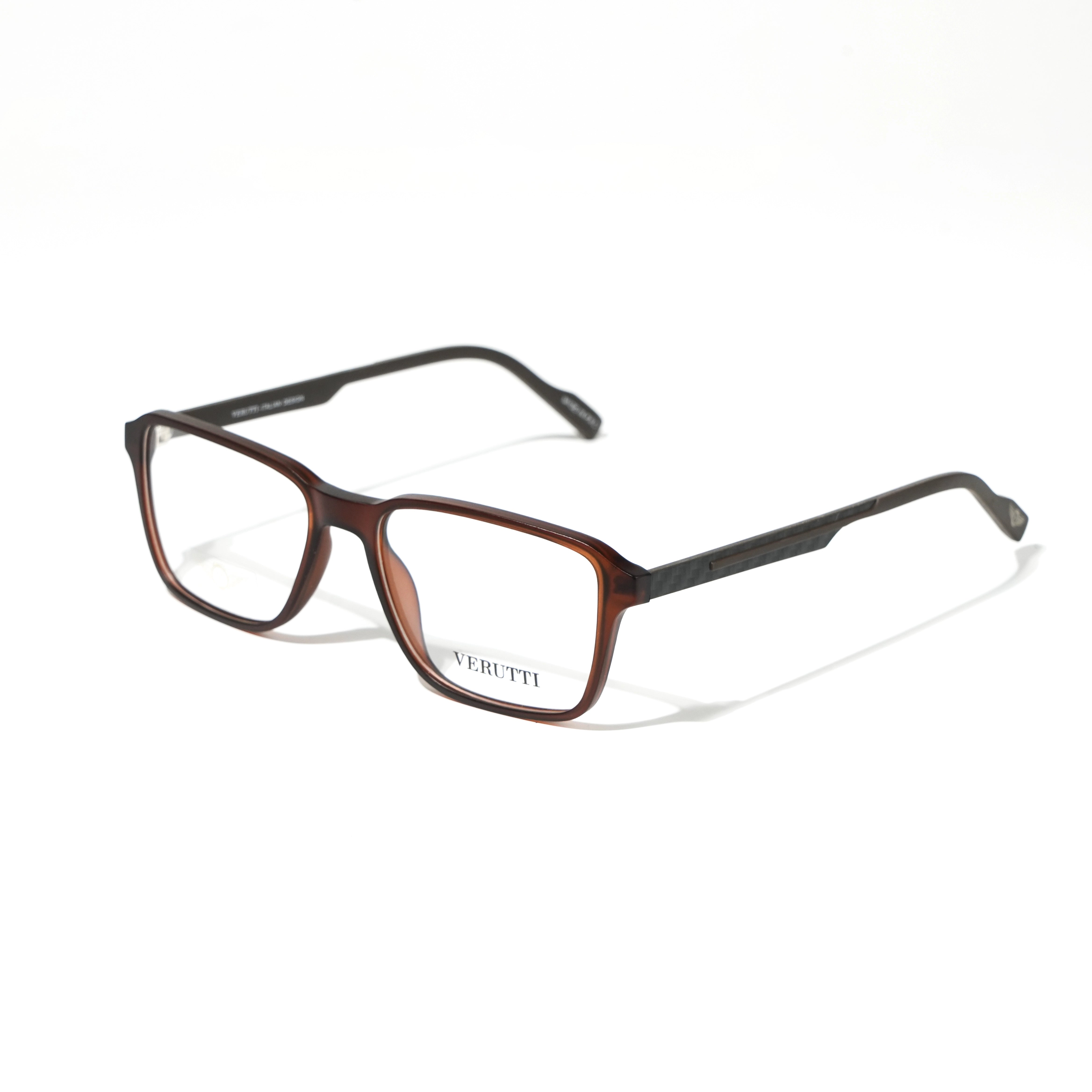 Brown optical frame by Italian Brand Verutti, Model 8870
