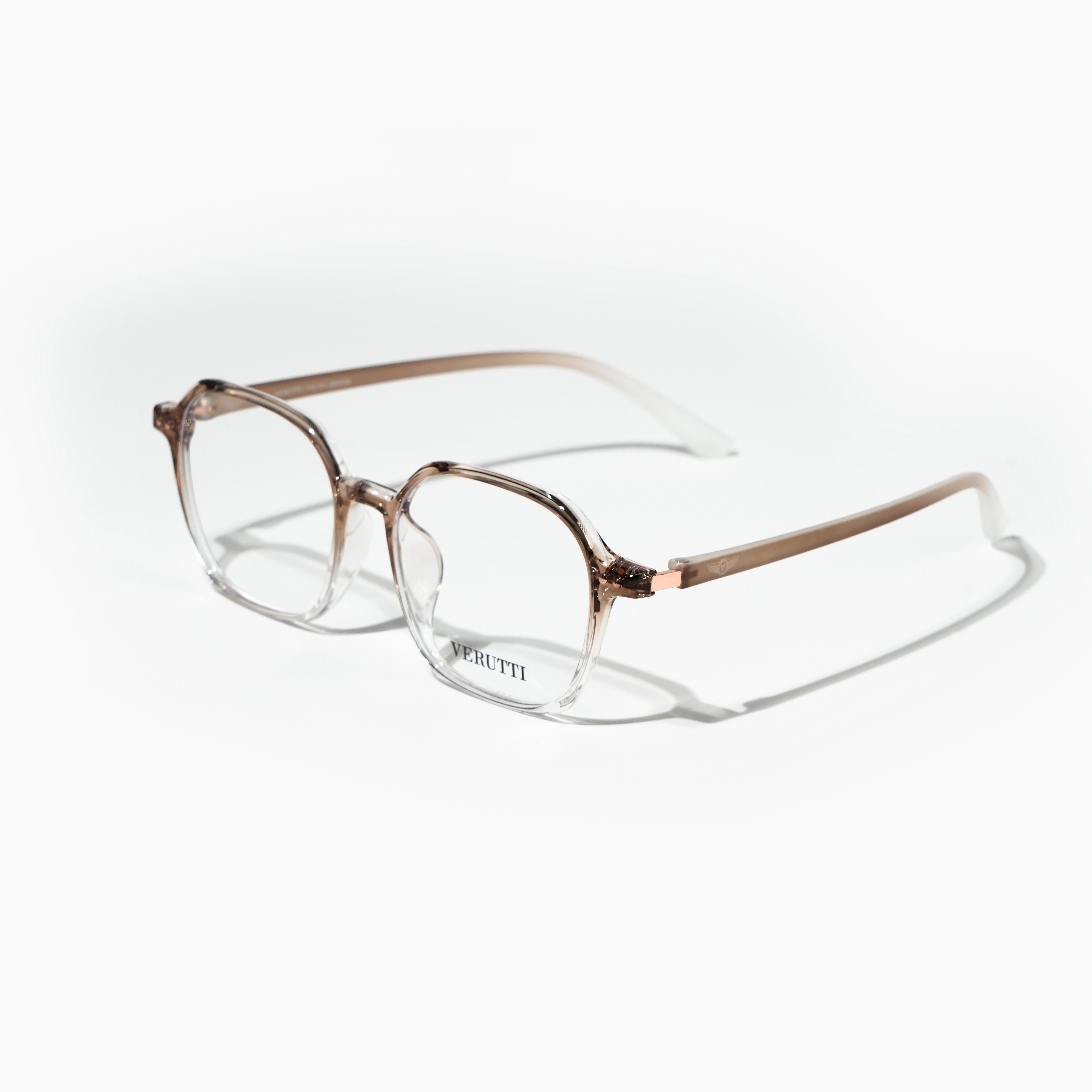 Brown optical frame by Italian Brand Verutti, Model TR1319
