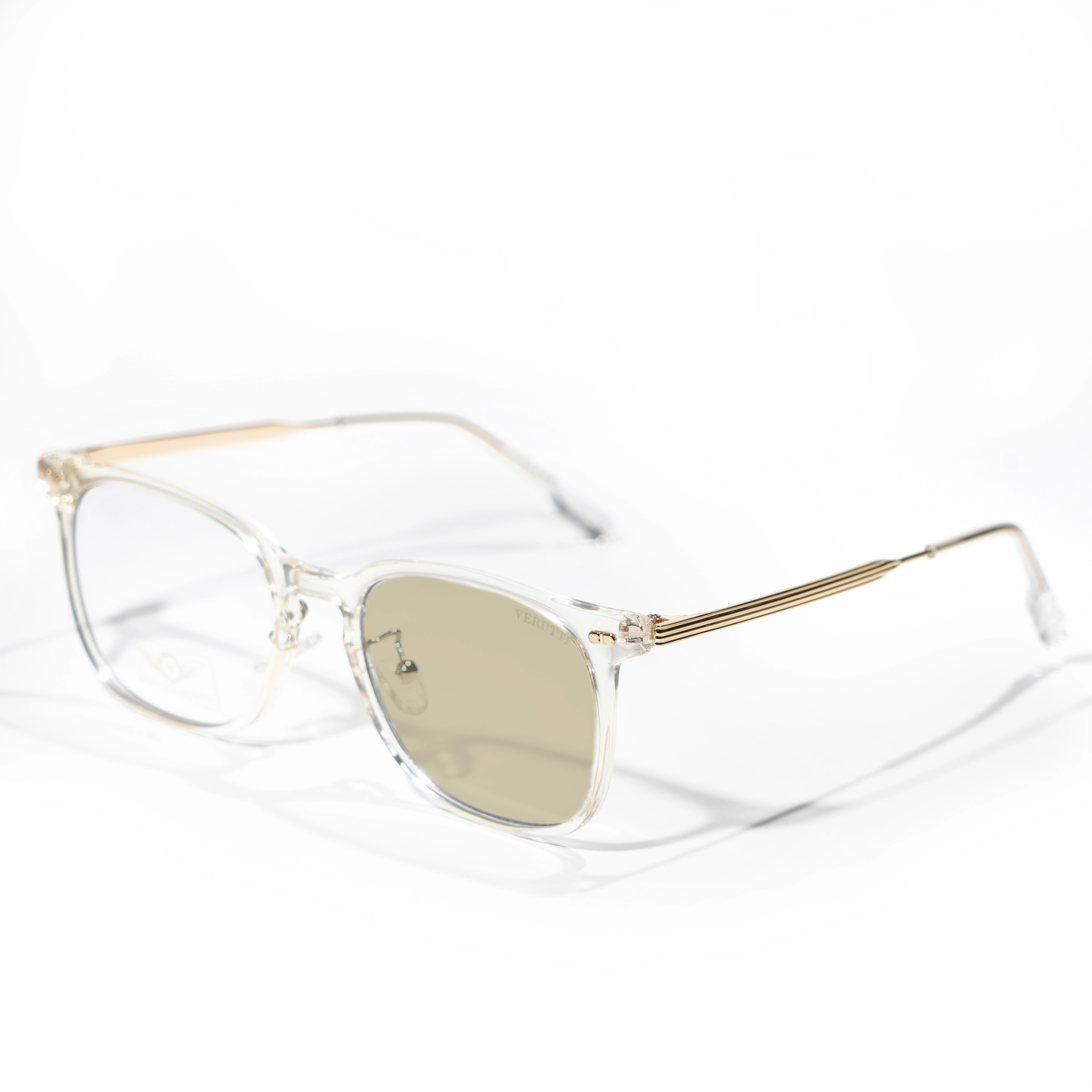 Transparent Photochromic lenses frame by Italian Brand Verutti, Model 52602-2
