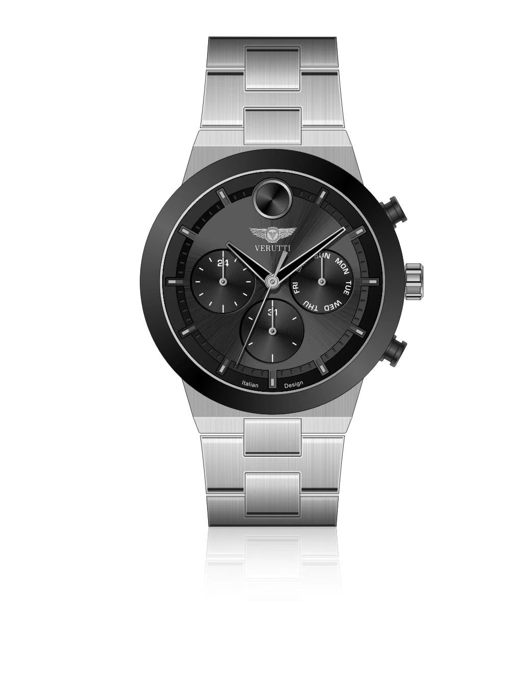 Men's Luxury  Watch Verutti VR 1104-03 | Black Dial